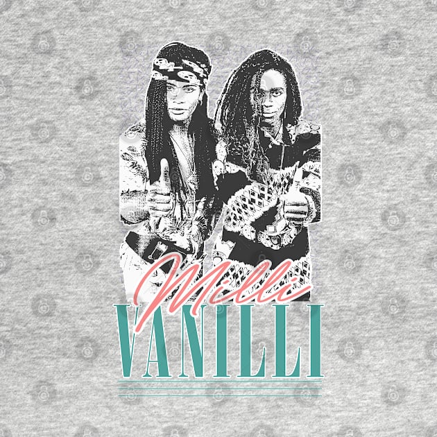 Milli Vanilli  /\/\\/  Vintage Style 90s Aesthetic Design by DankFutura